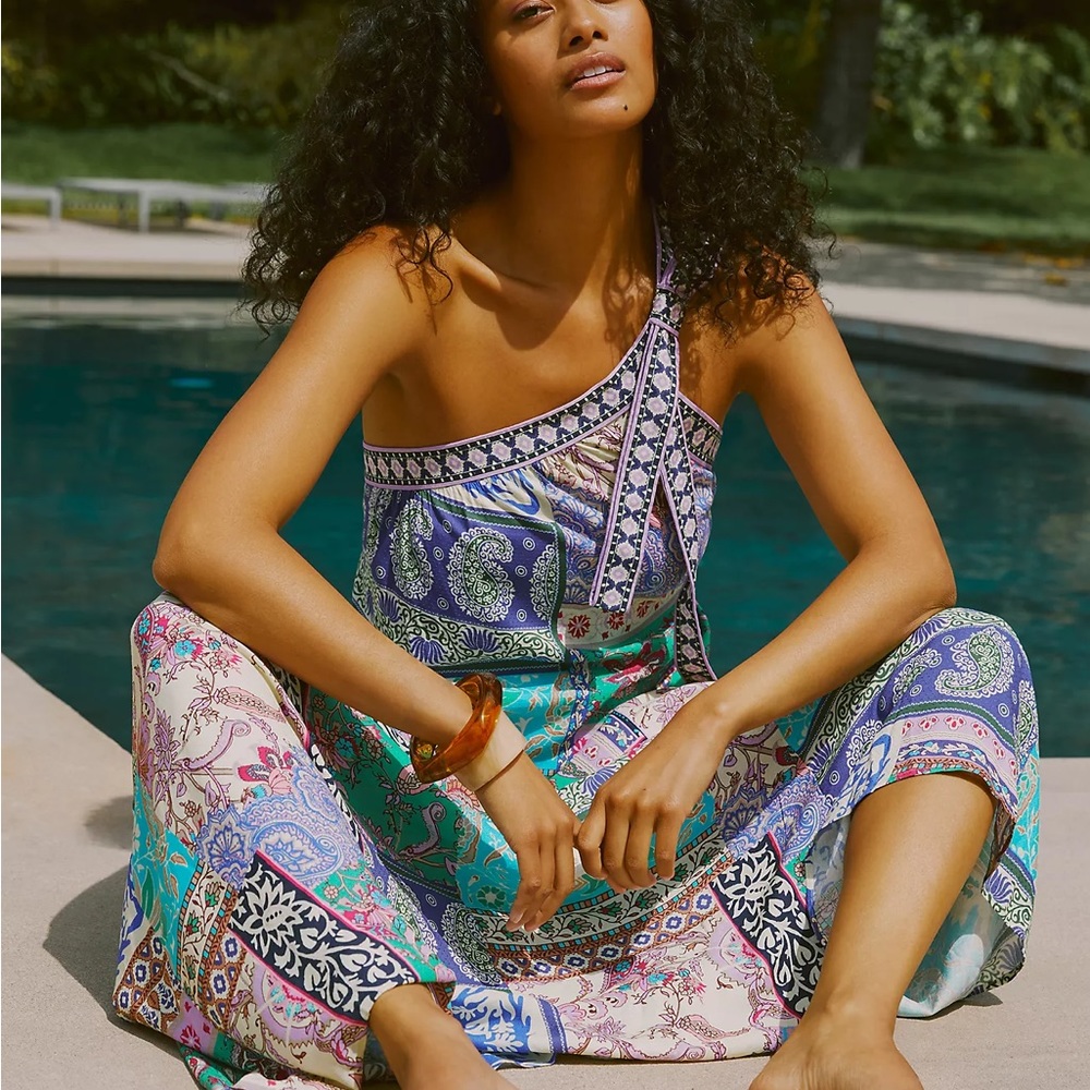 By Anthropologie One-Shoulder Bow Dress
